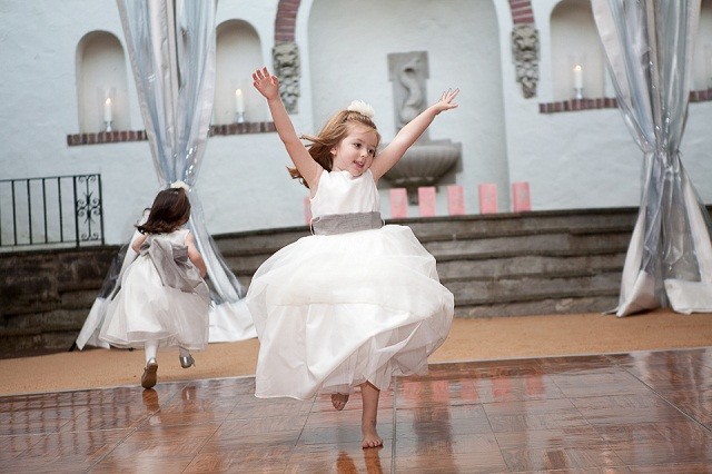 Wood Parquet Dance Floor under Tent in Philadelphia area