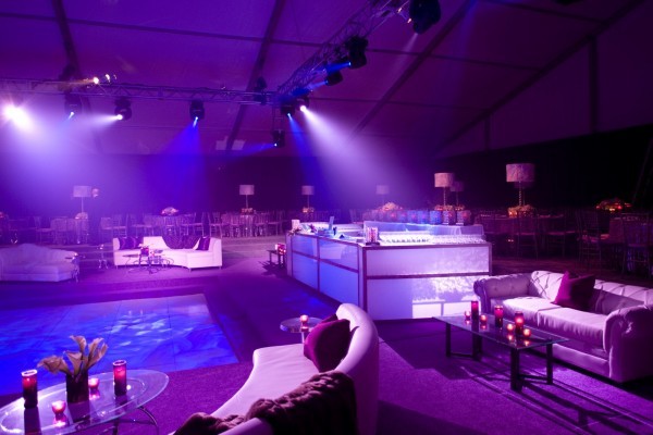 afr lounge area around dance floor evantine design eventquip tent eventions lighting