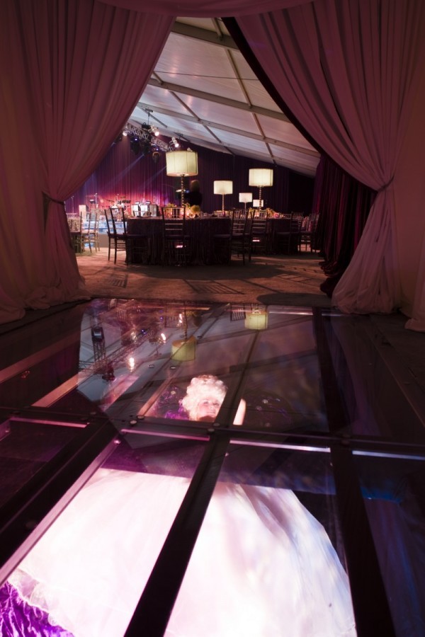 transparent floor NACE gala entrance live entertainment eventquip